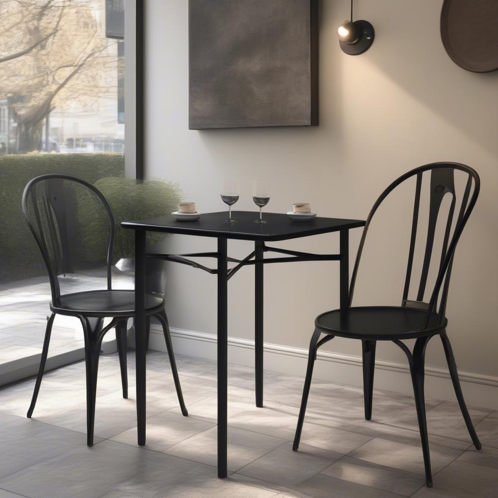 Bàn sắt cafe nhỏ