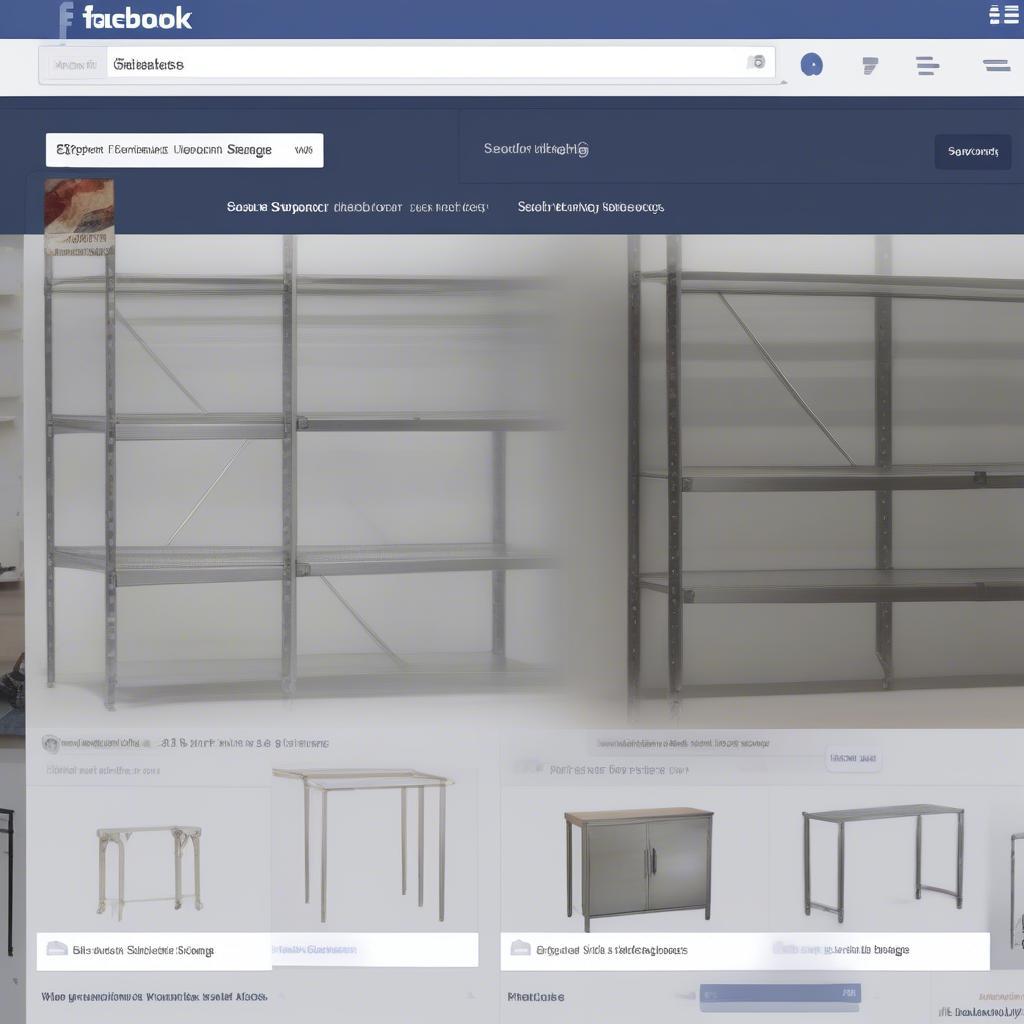 Lựa chọn kệ sắt trên Facebook