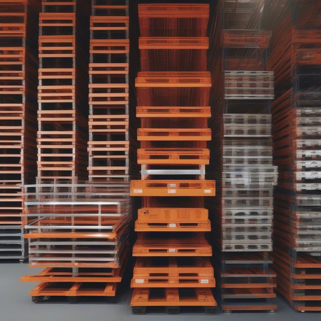 Lựa chọn pallet sắt xếp chồng phù hợp