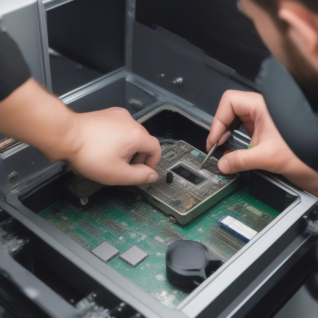 Thay chip két sắt mini