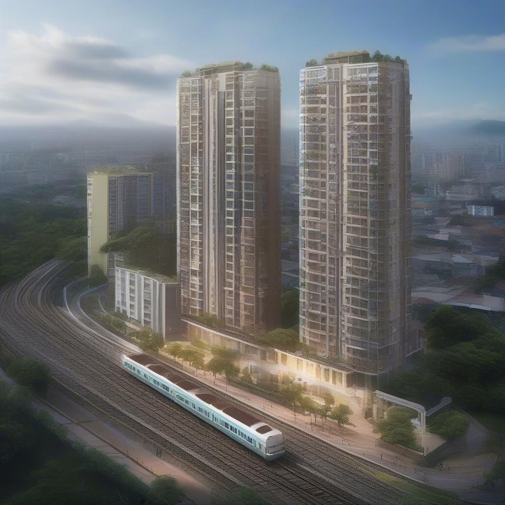 Tiềm năng phát triển chung cư đường sắt vĩnh điềm trung