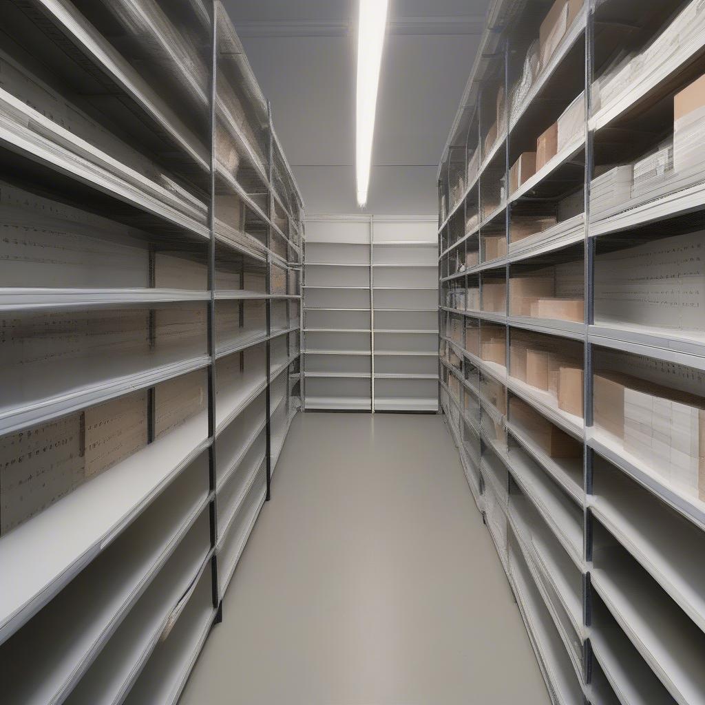 Optimizing space with V-slotted shelving