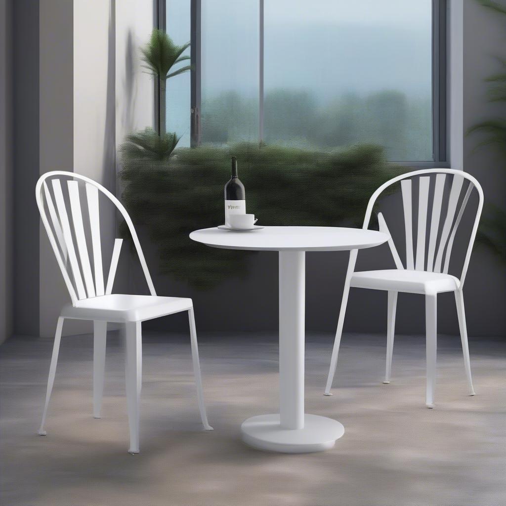 Ghế Cafe Sắt Sơn Tĩnh Điện Cao Cấp F02 Bộ Bàn Ghế