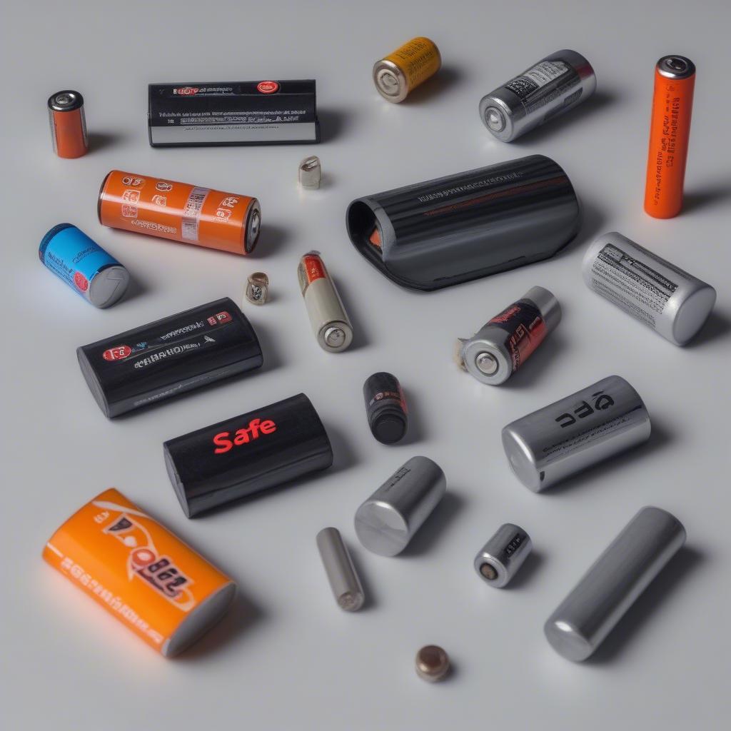 Các loại pin dùng cho két sắt Solid