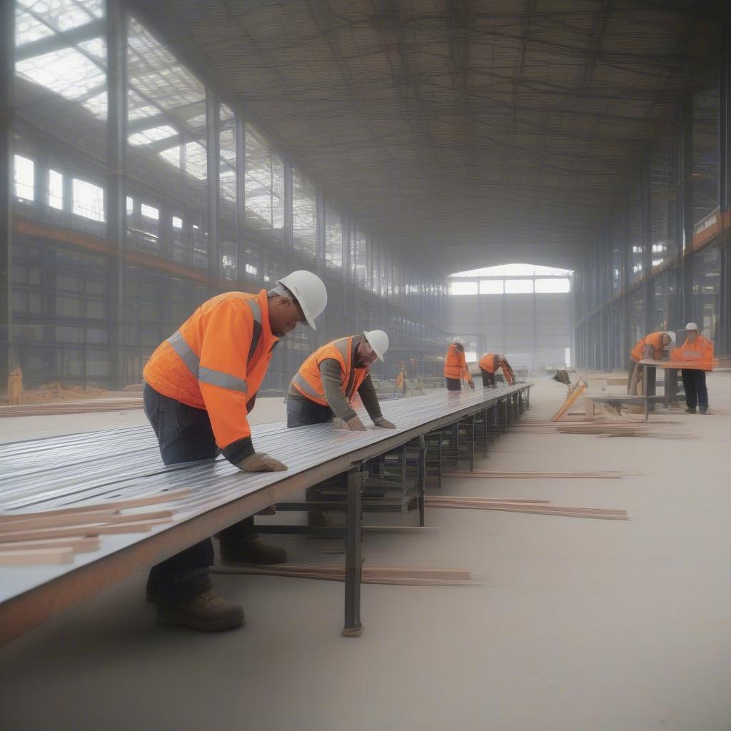 Ứng dụng bảng khối lượng riêng sắt trong xây dựng